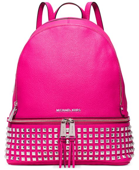 michael kors pink backpack purse|michael kors weekender bag pink.